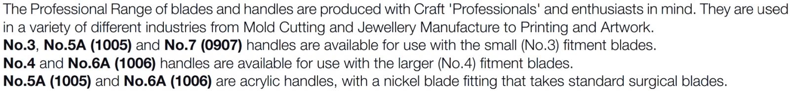 סקלפלים ולהבים SWANN MORTON 5A 6A